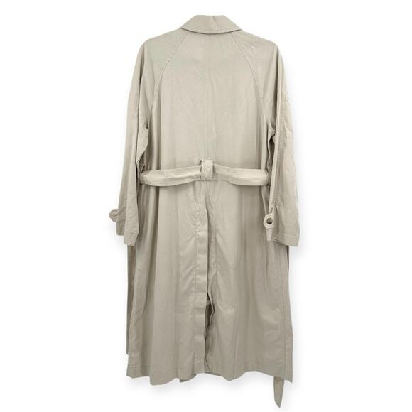 Madewell Belted Trench Coat in Drapey Twill Size M - Picture 7 of 8